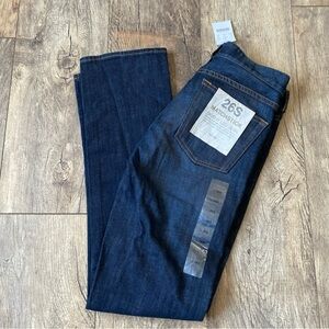 New With Tags J. Crew Women’s Matchstick Skinny Leg Jeans Dark Wash Zip Size 26S